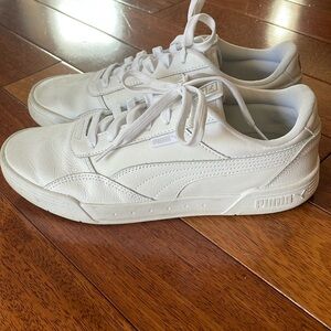 Puma white leather c-skate L shoes